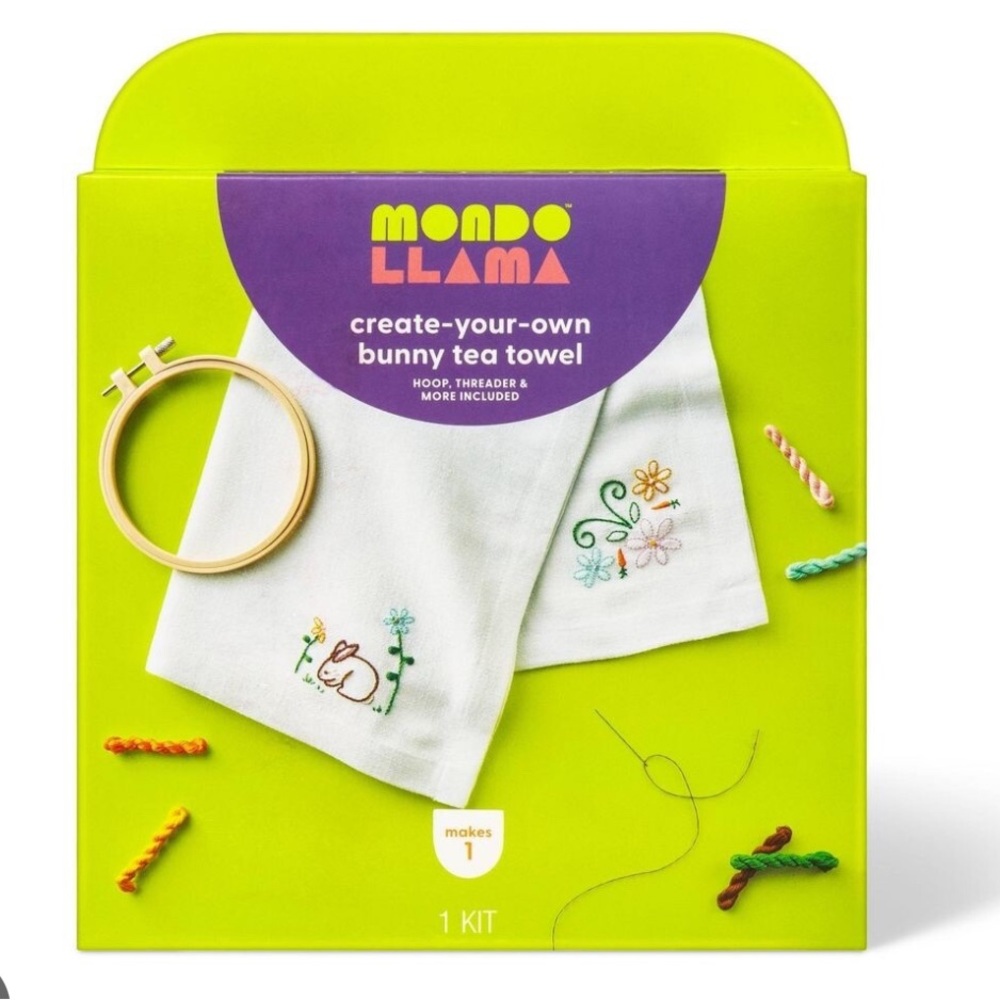 Target Create-Your-Own Easter Bunny Tea Towel Kit - Mondo Llama™ Kids' Crafts E3